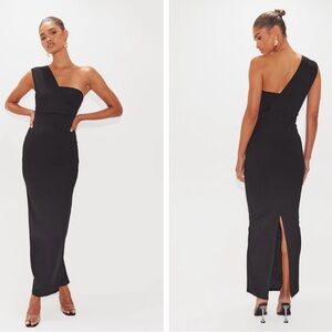 Elegant Black One-Shoulder Dress